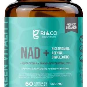 NAD+QUERCETINA Y RESVERATROL 60 CAP X 500 MG