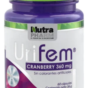 URIFEM CRANBERRY 360 MG X 60 CAPSULAS NUTRAPHAM