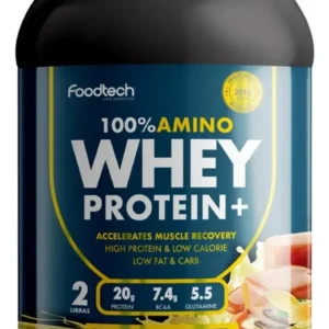 100% AMINO WHEY PROTEIN 2 LB VAINILLA CARAMELO