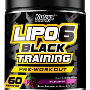 LIPO 6 BLACK TRAINING PRE WORKOUT X 60 SERV. NUTREX
