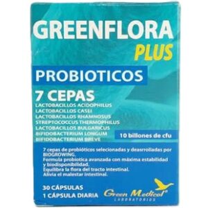 PROBIOTICOS 7 CEPAS (GREENFLORA PLUS) 30 CAPSULAS