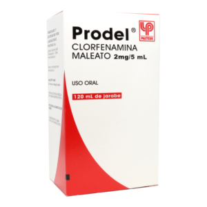 PRODEL CLORFENAMINA MALEATO JARABE 2MG/5ML X 120 ML
