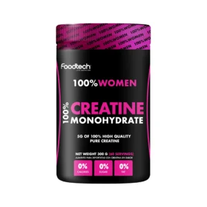 FOODTECH CREATINA MONOHYDRATADA 100% WOMAN PURE SIN SABOR 300GR