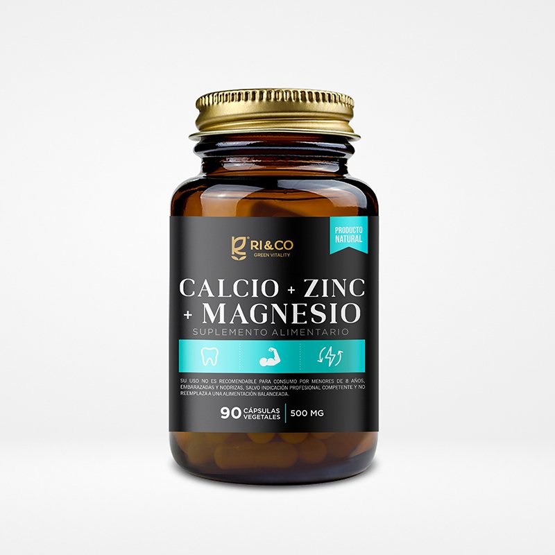 CALCIO + ZINC + MAGNESIO X 90 CAPS. RI&CO